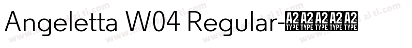 Angeletta W04 Regular字体转换